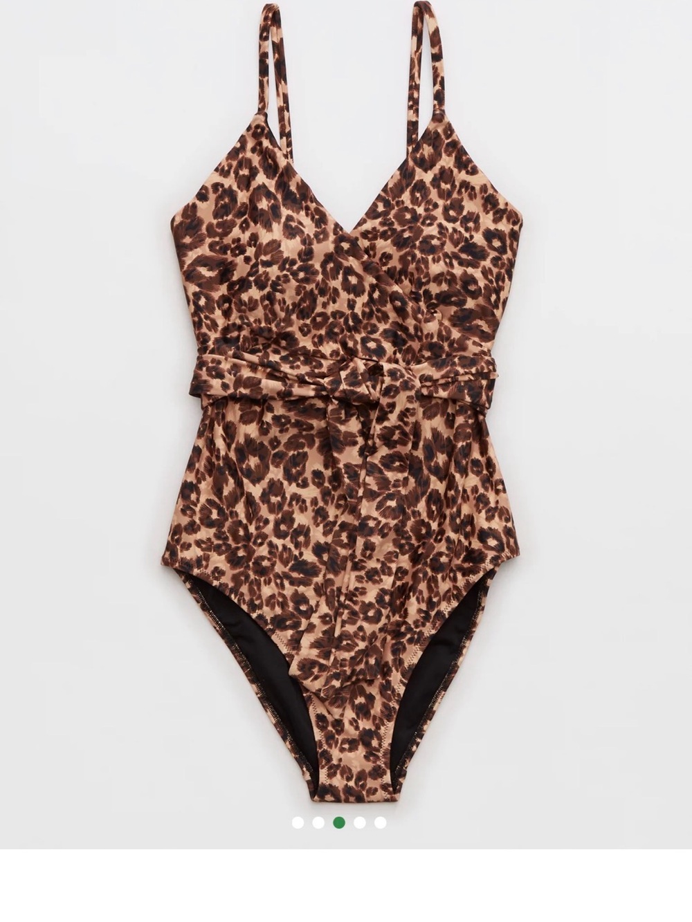 Aerie Leopard Wrap One Piece Swimsuit- - Picture 5 of 14